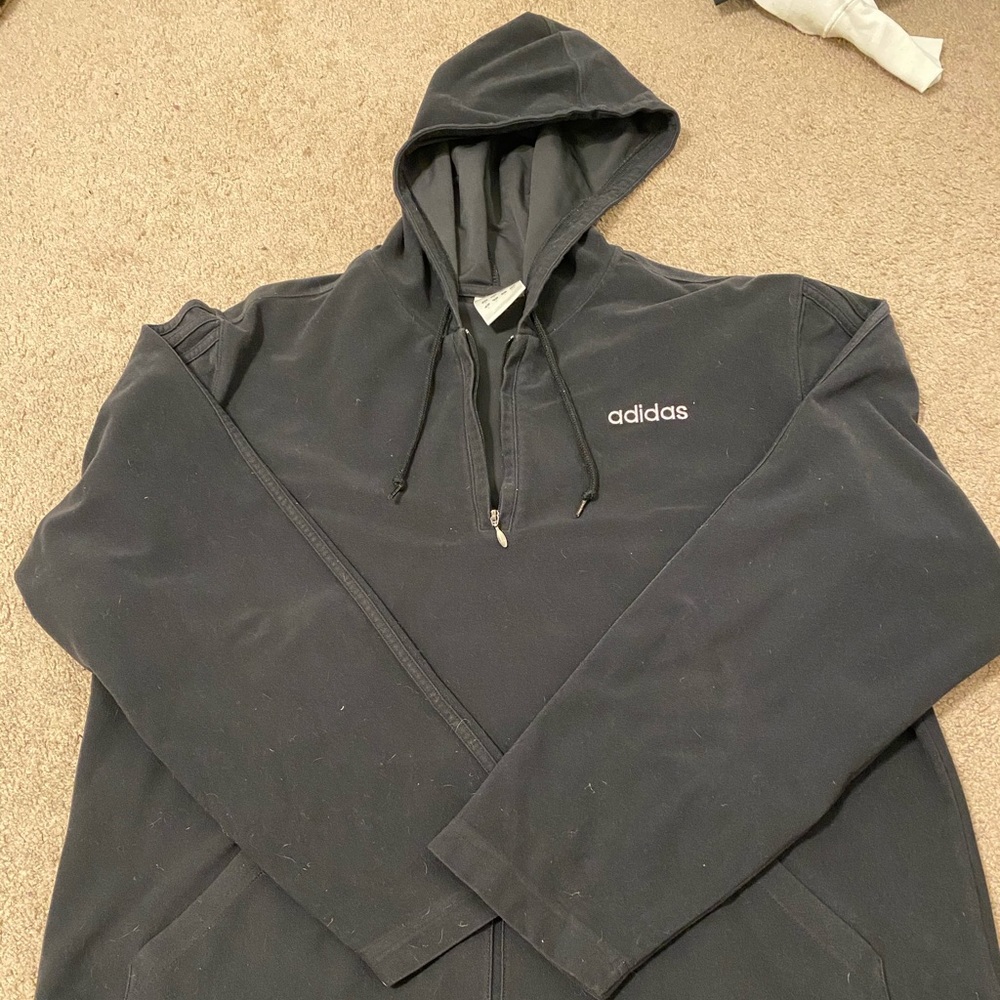 Adidas half zip hoodie